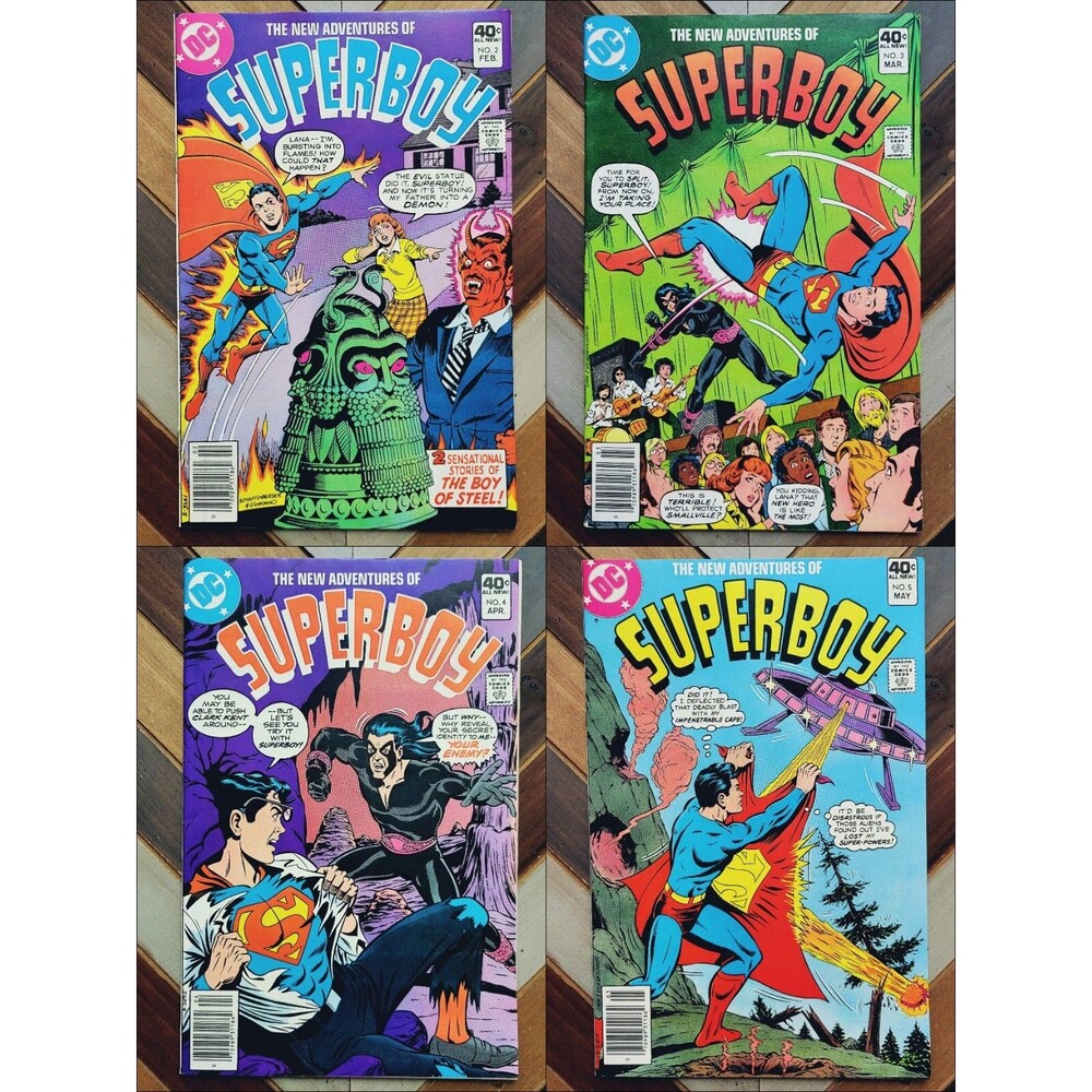 Lot of 4: SUPERBOY #2-5 (DC 1980) All NEWSSTAND / Kurt Schaffenberger Covers